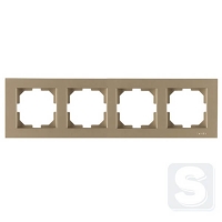 Рамка на 4 посади горизверт. монтаж Arvia Electric KAREN Титан (20 05 2000 024)